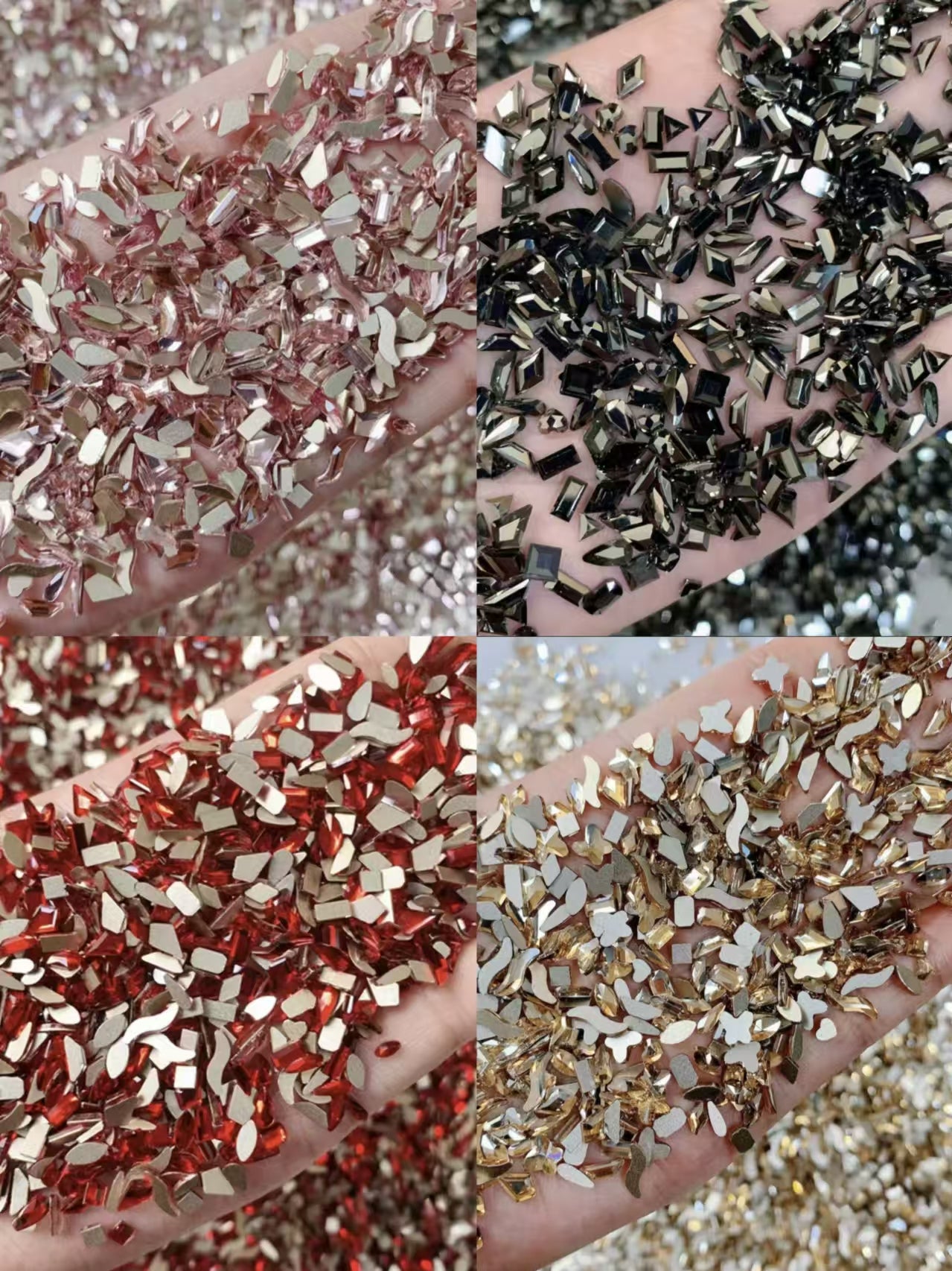 DIY Nail Crystal Charms Bags - Open In Live Nail Art